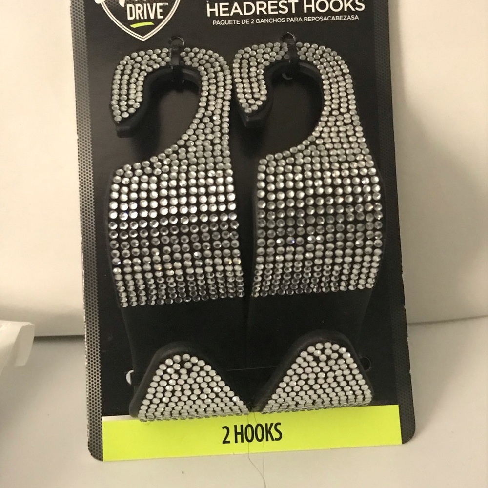 Bling headrest bag holder